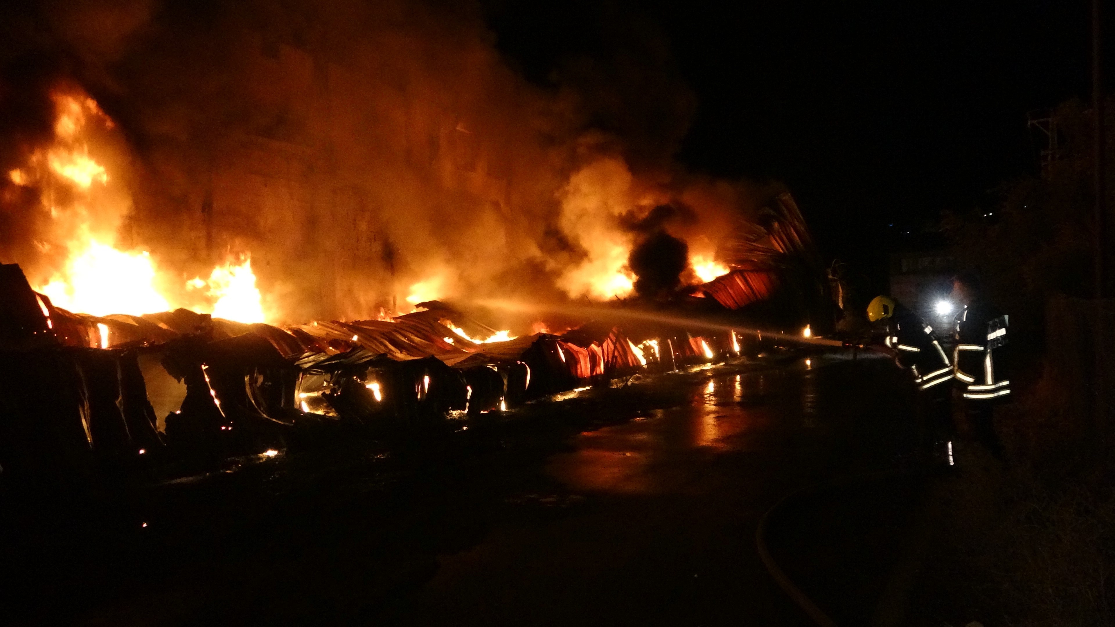 O tesiste çok korkunç yangın