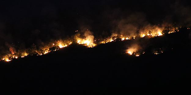 O ülkede başlayan yangın Türkiye sınırına dayandı! 'Yangın bir şehir büyüklüğünde'