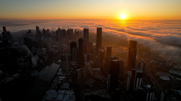 O ülkede gün doğumu böyle kaydedildi