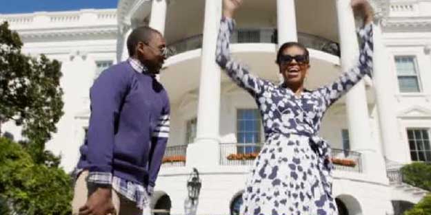 Obama rap söyleyip, klip çekti!