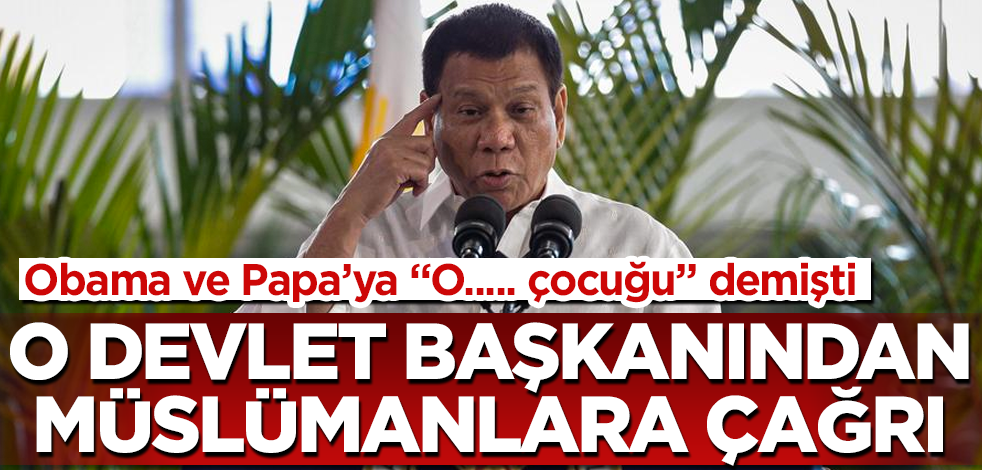 Obama ve Papa’ya küfür eden liderden Müslümanlara çağrı