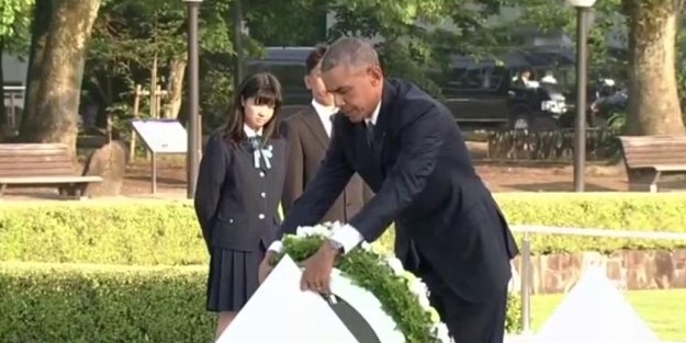 Obama'dan bir ilk: Katlettikleri Japonları sadece andı