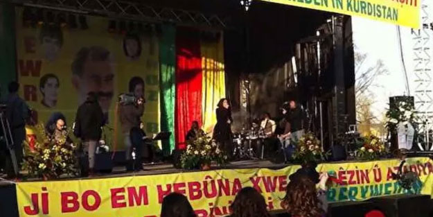 Öcalan posteri önünde şarkı söyleyen sanatçıya Kılıçdaroğlu sahip çıktı