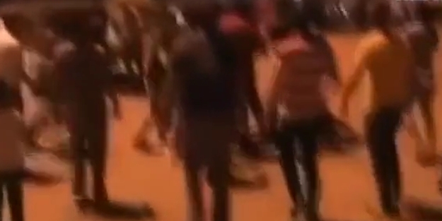 APO sloganı atan HDP'liye meydan dayağı -VİDEO