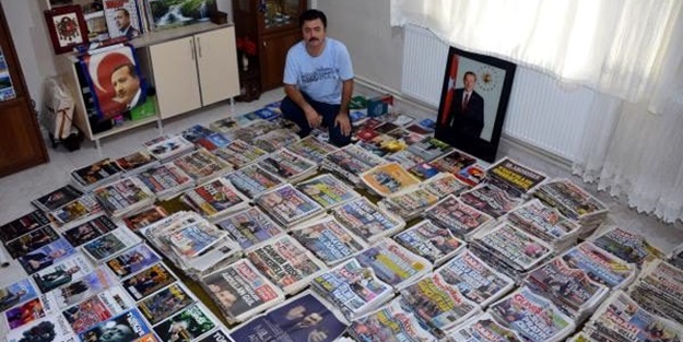 Odaya sığmıyor! 2002 yılından beri Erdoğan arşivi yapıyor