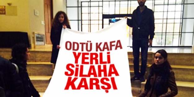 ODTÜ öğrencileri yerli üretimi protesto etti!