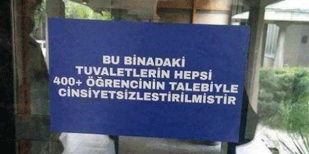 ODTÜ tuvaletlerinde kadın-erkek ayrımı kalktı