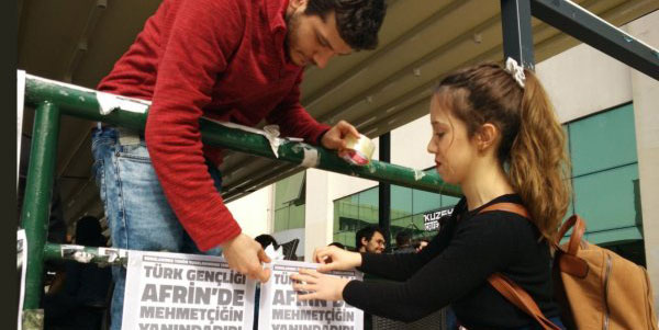 ODTÜ’dekilere inat… Boğaziçi Üniversitesi’nden Afrin operasyonuna destek