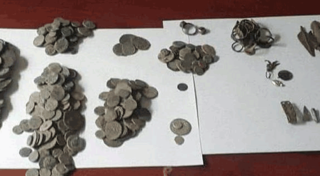 Odunlukta tadilat yaparken define buldular