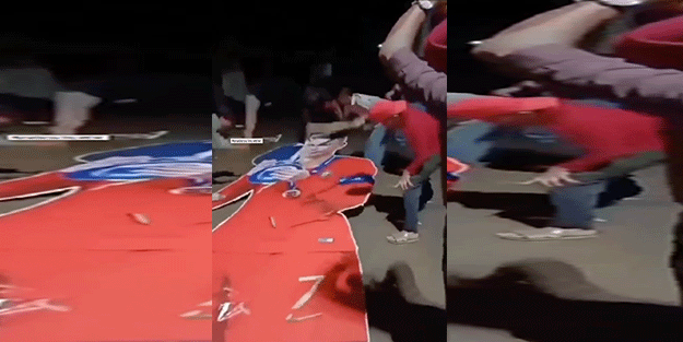 Öfkeli kalabalık bunu da yaptı! Ronaldo'yu sopalarla dövdüler