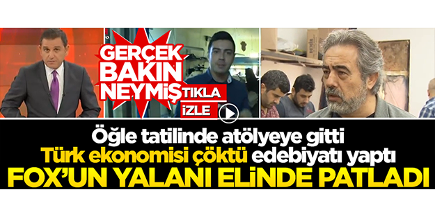 Öğle tatilinde atölyeye gitti, 