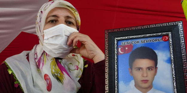 Oğlu için eylem yapan anneden yürek yakan sözler