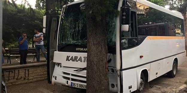 Öğrenci servisinin freni patladı!