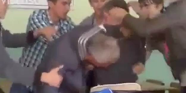Öğrenciden öğretmene dayak