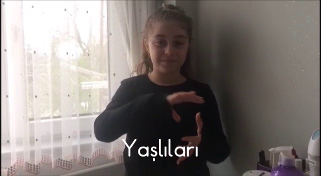 Öğrenciler işaret diliyle ‘Evde kal Türkiye’ videosu hazırladı 