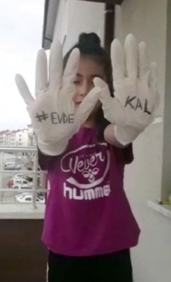 Öğrencilerden “Evde kal Türkiye” çağrısı 