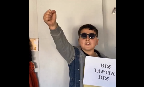 Öğrencilerden yerli savunma sanayi için şarkı! İzleyenler hayran kaldı