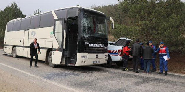 Öğrencileri fuara götüren otobüsler çarpıştı: 11 yaralı