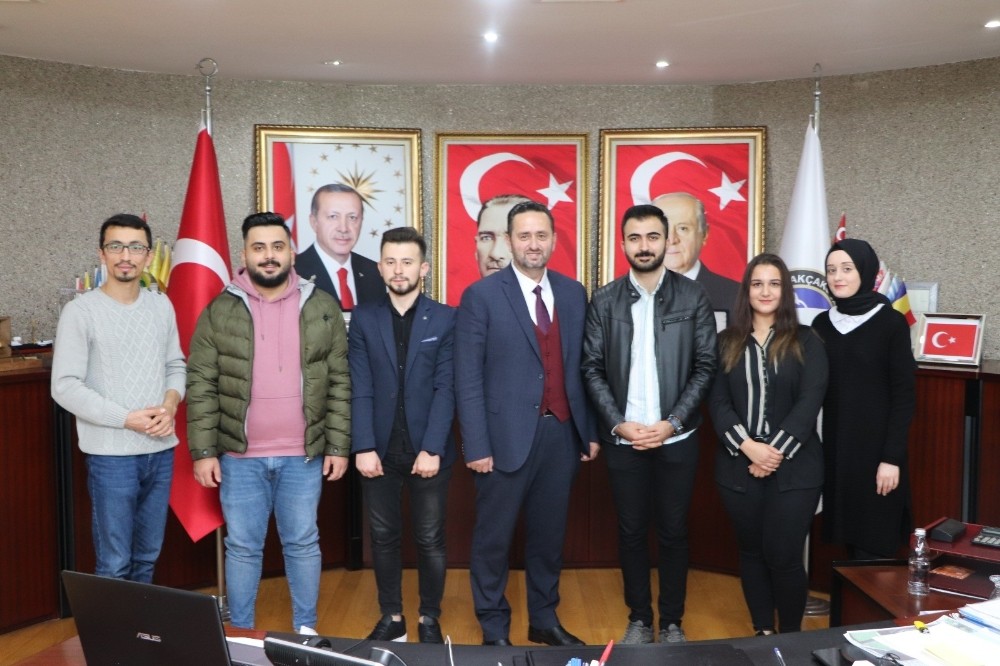 Öğrencilerinden Başkan Yanmaz’a ziyaret 