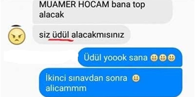 Öğretmen-öğrenci mesajları güldürüyor