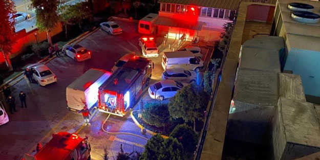 Öğretmenevinde yangın paniği