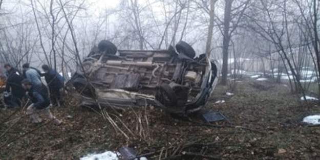 Öğretmenleri taşıyan minibüs şarampole yuvarlandı… Çok sayıda yaralı var