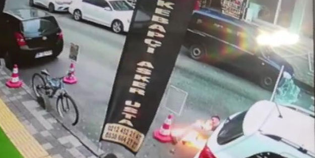 Oksijen tüpünden aktarma yaparken bir anda alev aldı