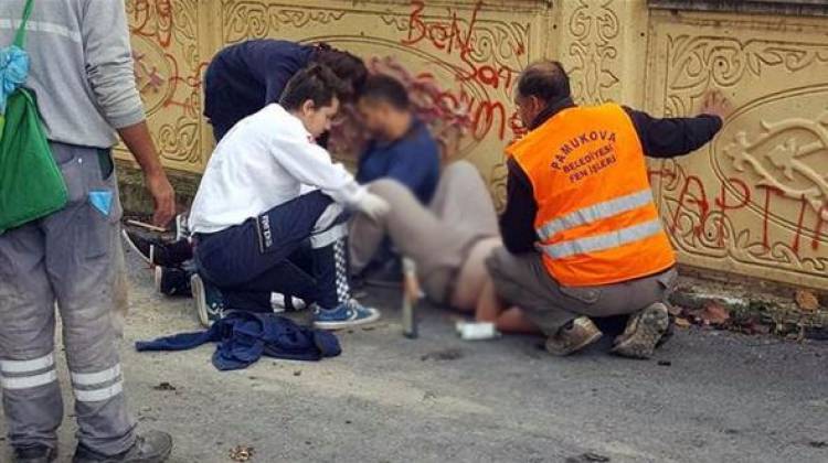 Okul hizmetlisi dehşet saçtı!