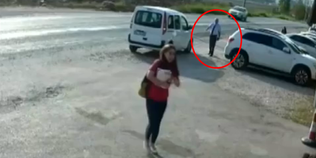 Okul müdürü iki aracın arasında böyle ezildi!