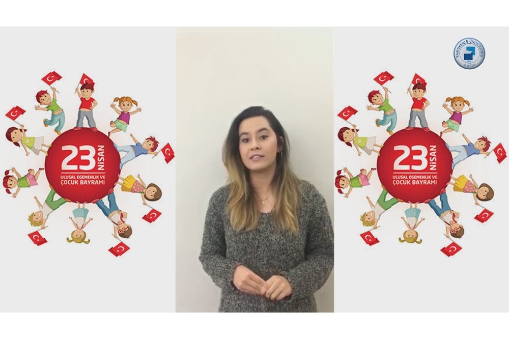 Okul öncesi eğitimi öğrencileri 23 Nisan’da miniklere seslendi 