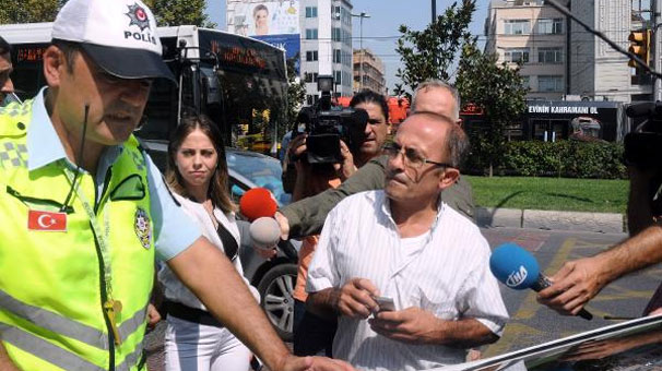 Okul servisi denetimleri sırasında bakın nasıl yakalandı! Herkes şok oldu...