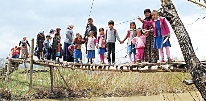 Okul yolu değil sanki ölüm yolu