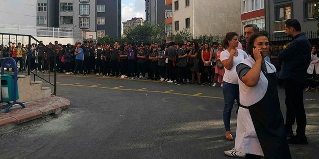 Okulda yürekleri ağza getiren yangın