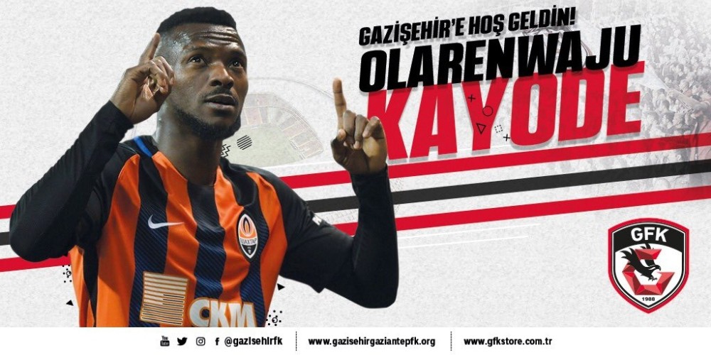 Olarenwaju Kayode Gazişehir Gaziantep’te 