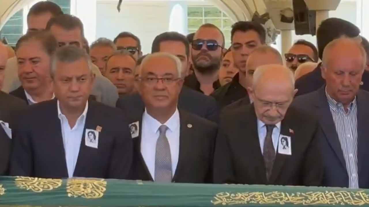 Olcay Baykal'ın cenazesinde dikkat çeken anlar: Kılıçdaroğlu ile Özel tokalaştı göz göze gelmediler