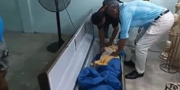 Öldü sanılan kadın tabuttan sağ çıktı