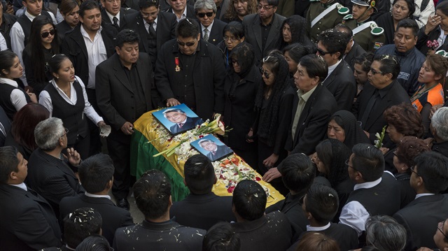 Öldürülen Bolivyalı Bakan Yardımcısı Illanes defnedildi