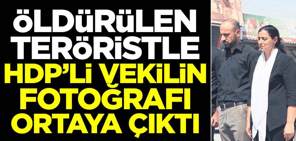 Öldürülen teröristle HDP'li vekilin fotoğrafı ortaya çıktı
