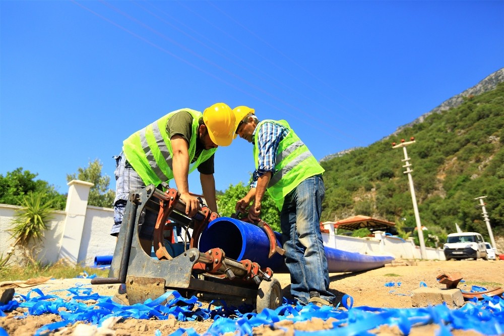 Ölüdeniz içme suyu çalışmalarında sona yaklaşıldı 