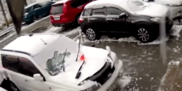 Ölümden kıl payı kurtuldu! O anlar kameraya böyle yansıdı