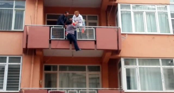 Ölüme atlamak üzereyken kurtarıldı