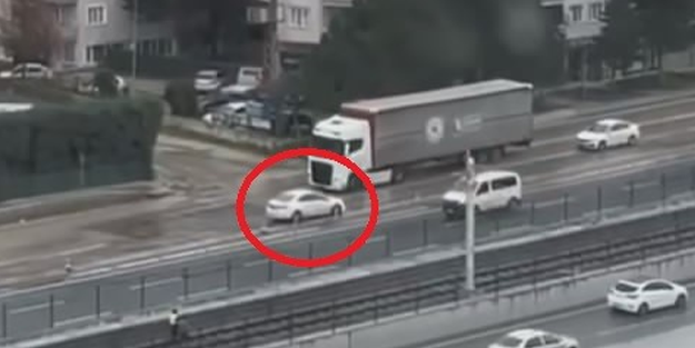 Ölümle dans! Yolda yine akılalmaz görüntü