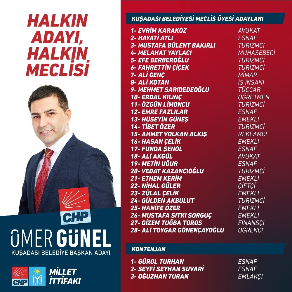 Ömer Günel; “Belediye meclis üyeleri aday listemiz her kesimi kucakladı” 