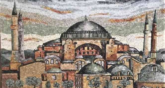 On bin taşla Ayasofya'yı resmetti