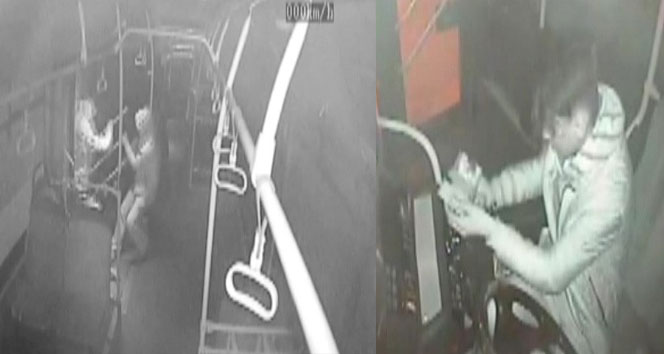 On gün arayla aynı özel halk otobüsüne yine hırsız girdi