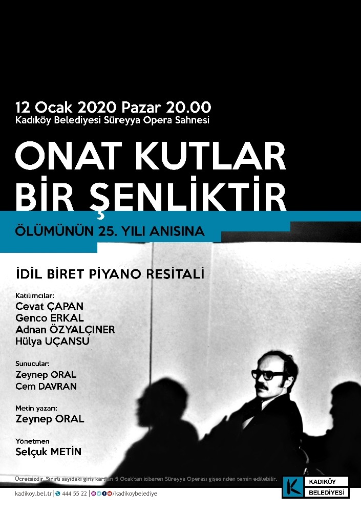 Onat Kutlar Kadıköy’de anılıyor 