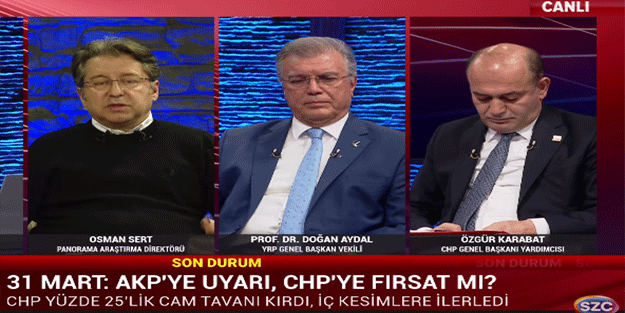 'Önce ahlak' diyen Yeniden Refah'ın Genel Başkanvekili Aydal ile tek gecelik ilişki rezaletinin sahibi Karabat Sözcü TV'de yan yana!