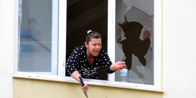 Önce bileklerini kesti sonra da...