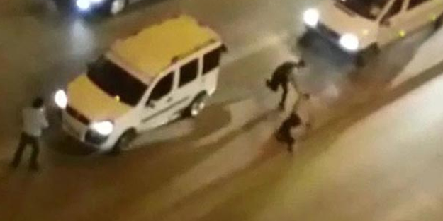 Önce copla dövdüler, sonra araçla ayağını ezdiler