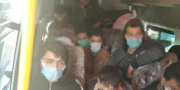 Onlarca düzensiz göçmen yakalandı